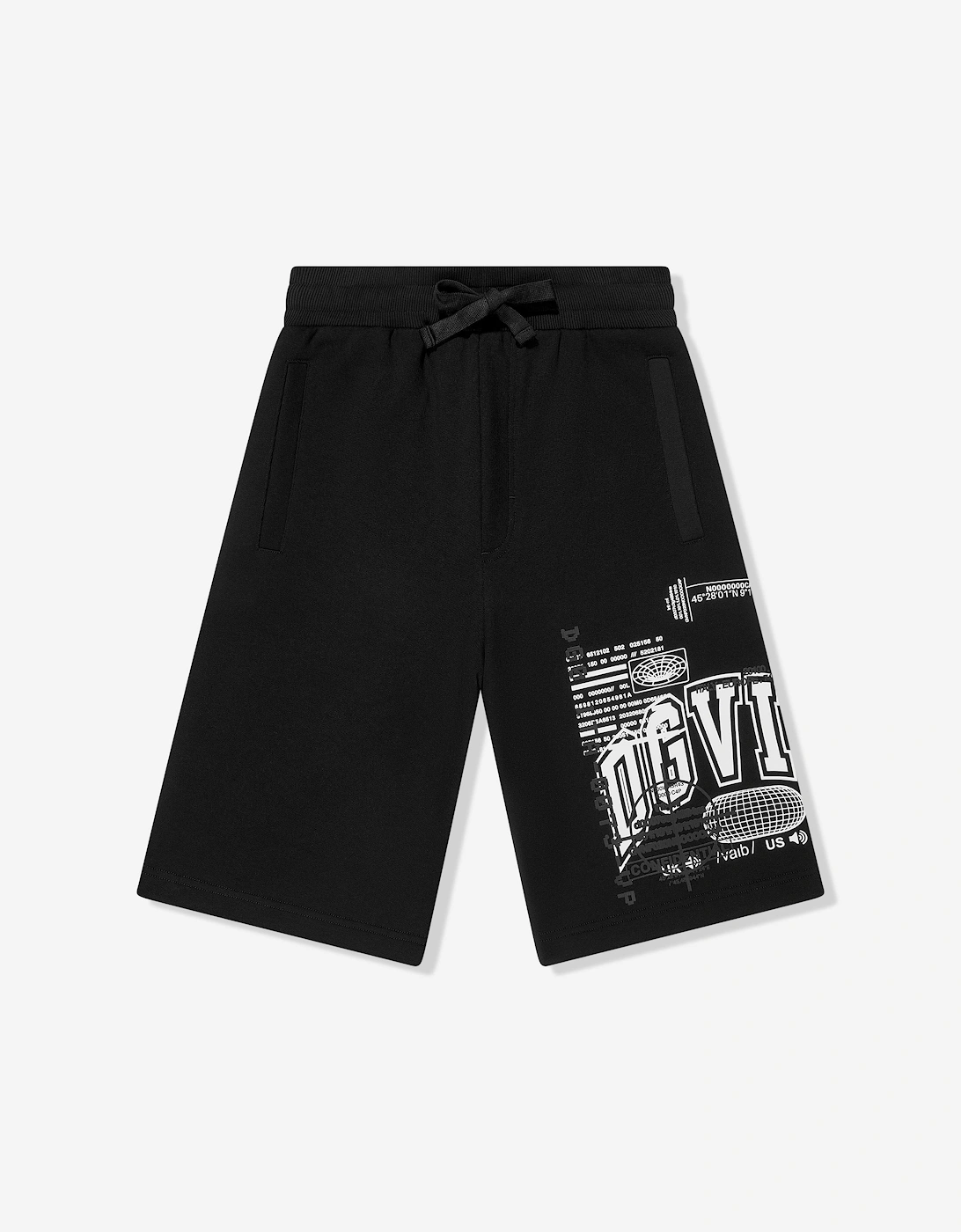 Boys DG Vibe Bermuda Shorts in Black, 5 of 4