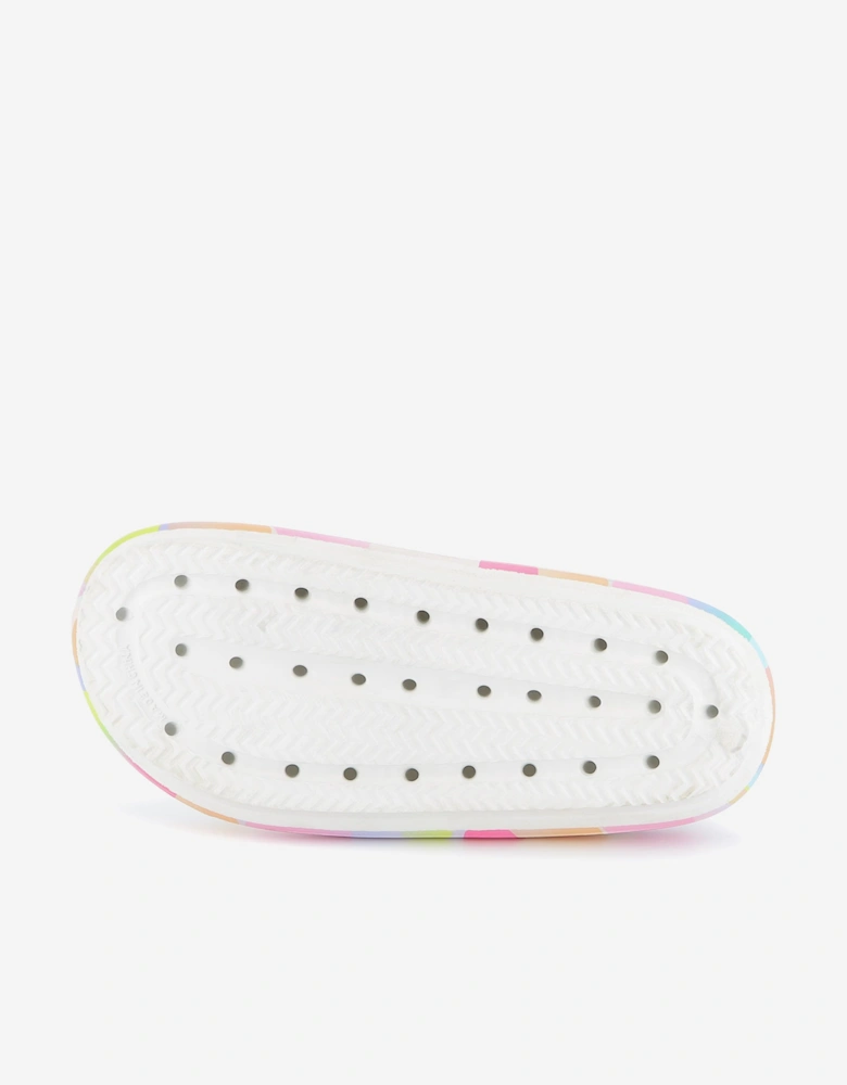Billieblush Girls Heart Print Sandals in Pink