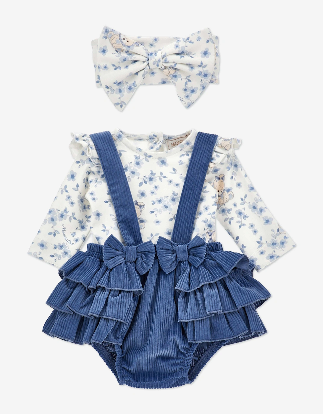 Baby Girls Dress Set in Blue, 5 of 4