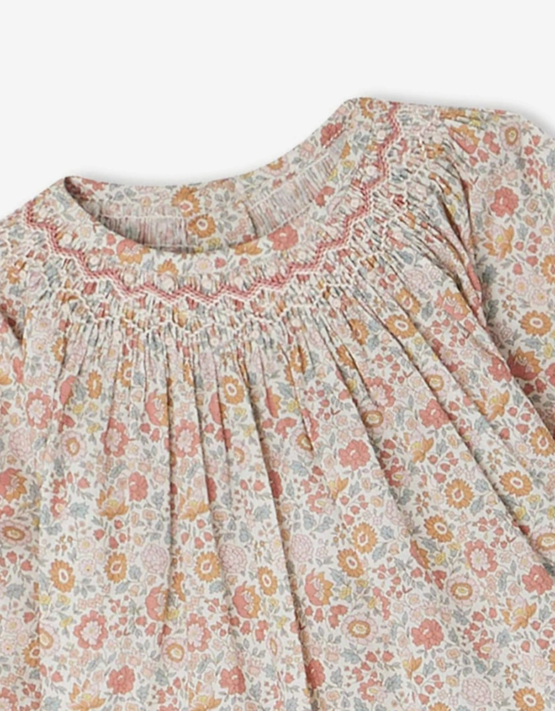 Baby Girls Griotte Smocked Blouse in Multicolour