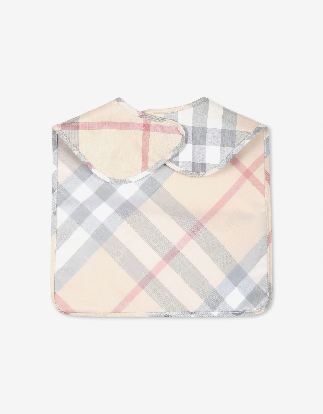 Baby Wes Check Bib in Beige