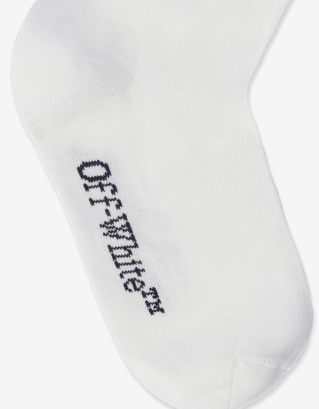 Kids Arrow Mid High Socks in White