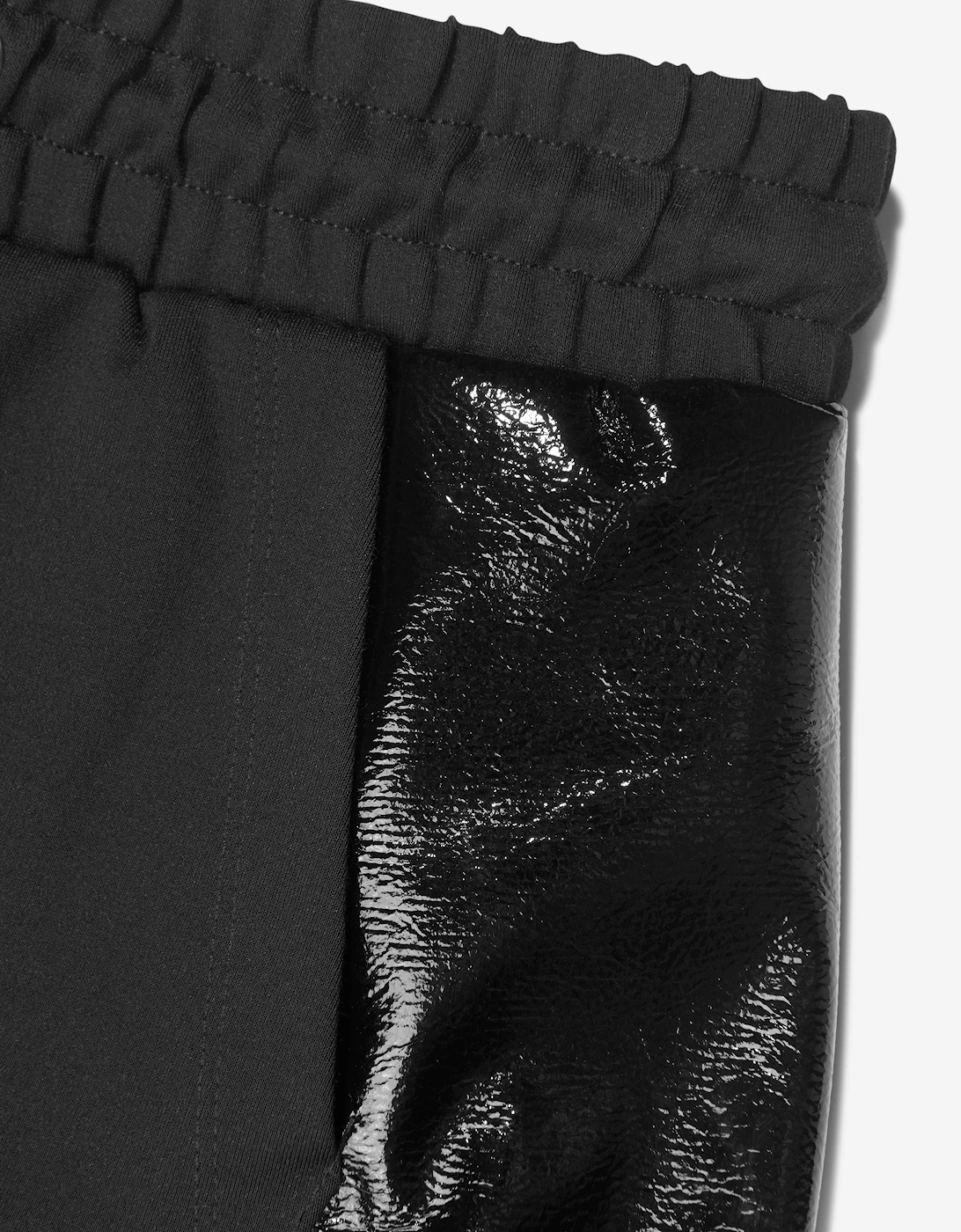 Girls Shiny Shorts in Black