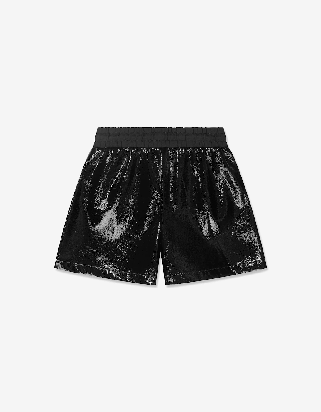 Girls Shiny Shorts in Black