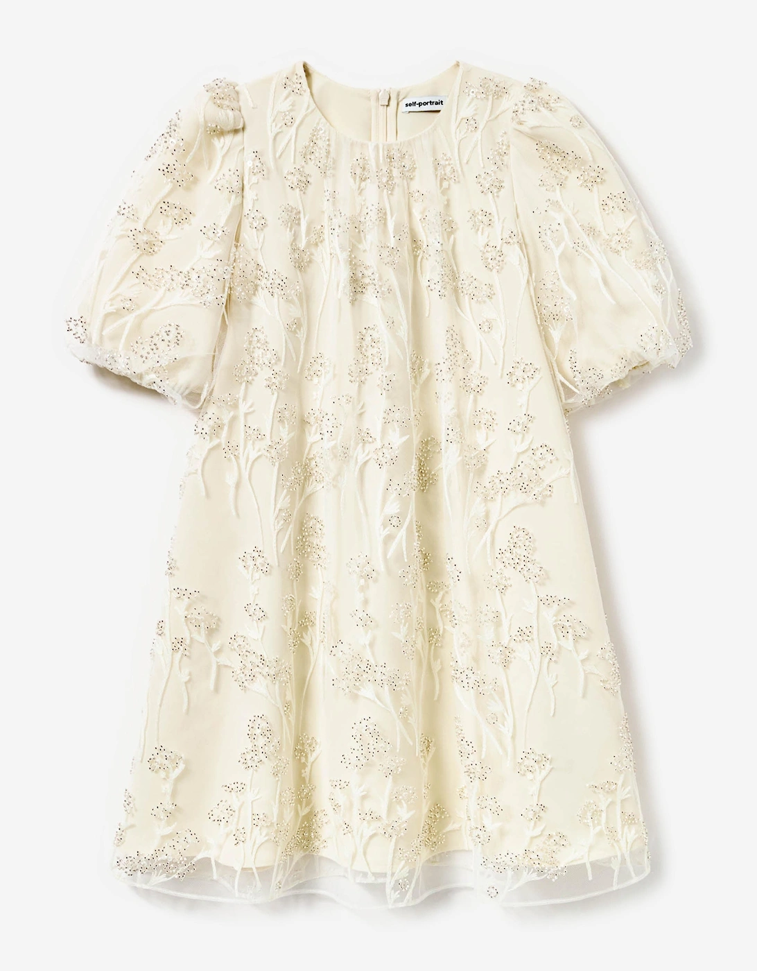 Girls Tulle Flower Dress in Ivory, 5 of 4