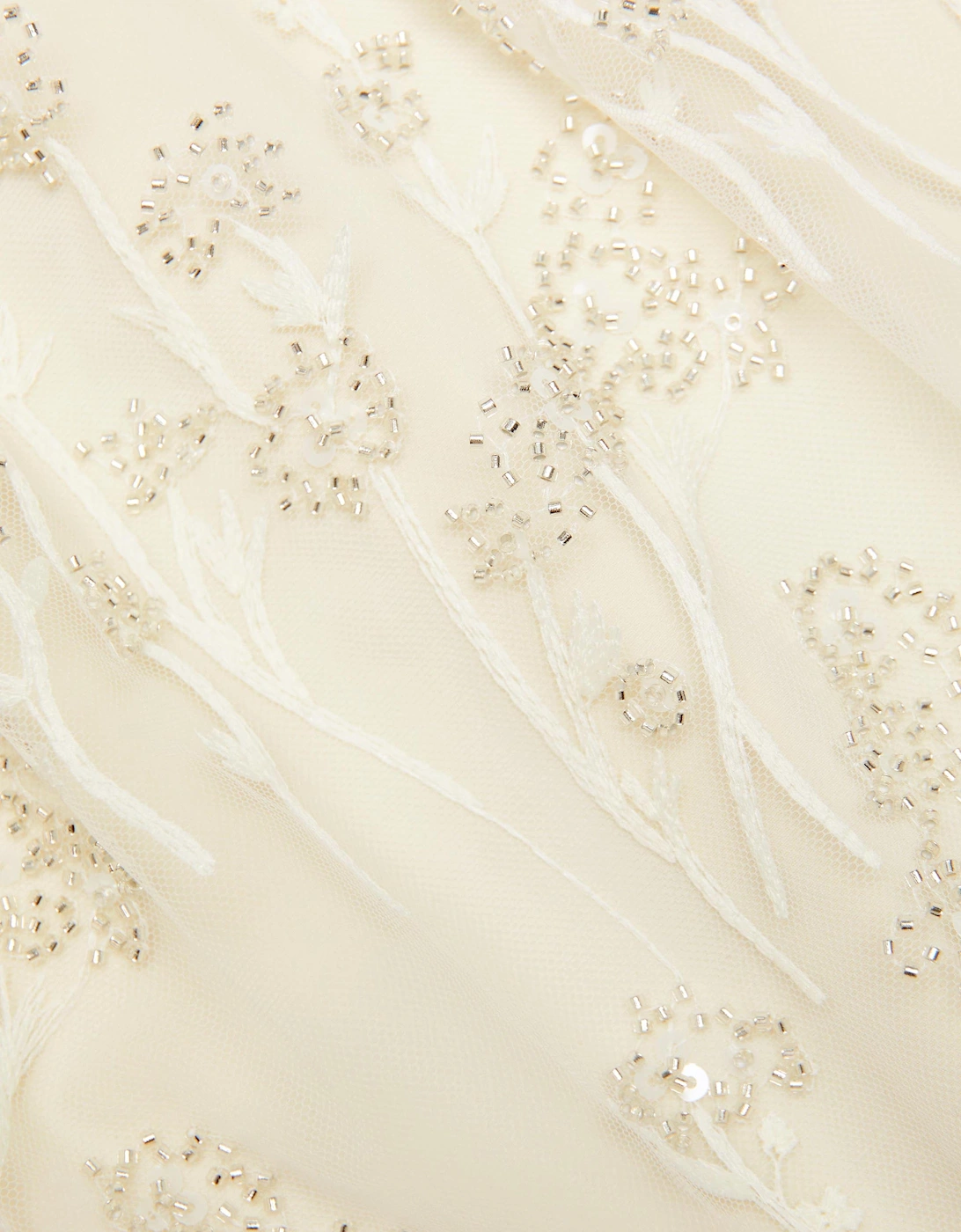 Girls Tulle Flower Dress in Ivory