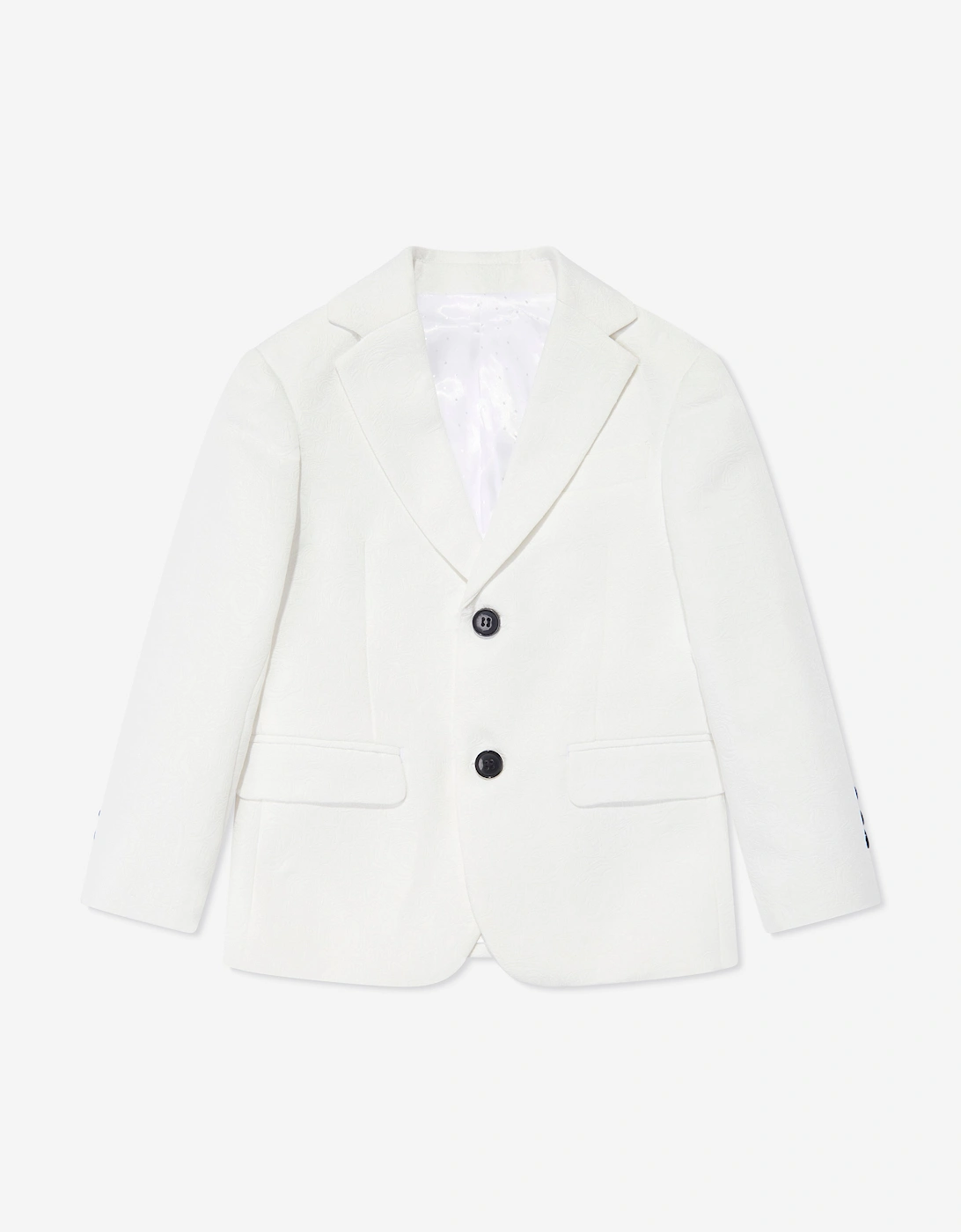 Boys Tuxedo 3 Piece Suit Set in White