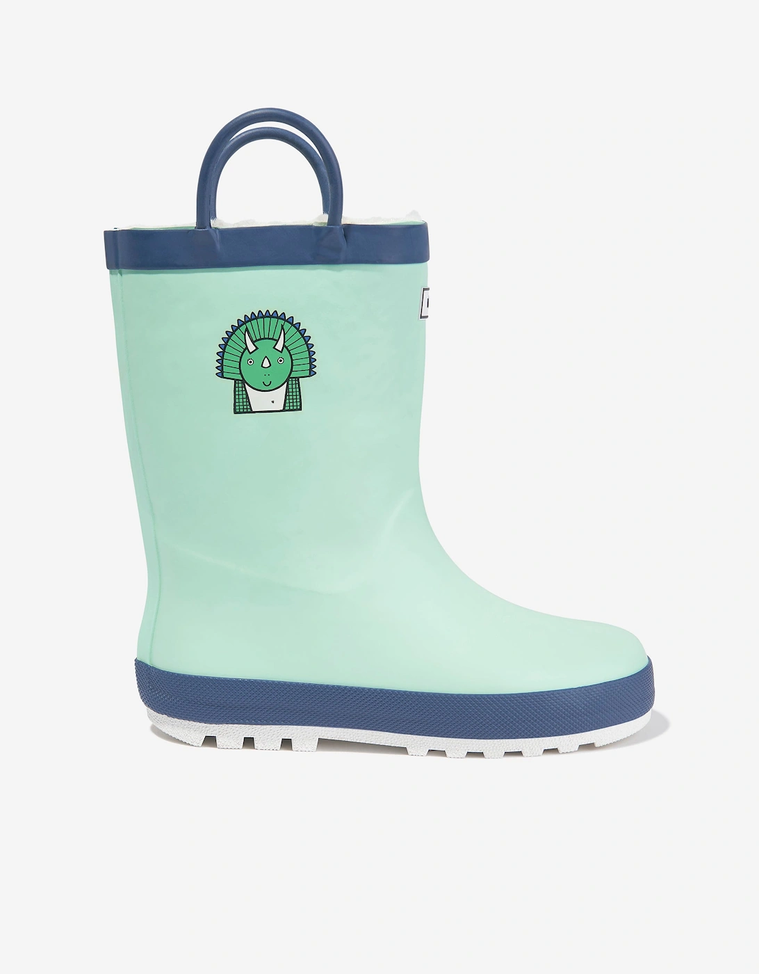 Boys Spike The Dinosaur Rain Boots in Green, 6 of 5