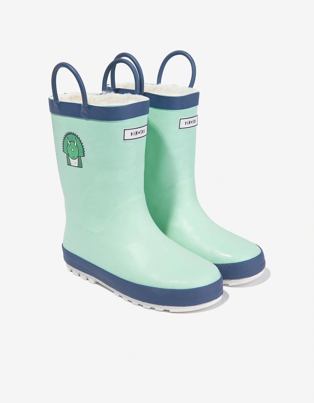 Boys Spike The Dinosaur Rain Boots in Green