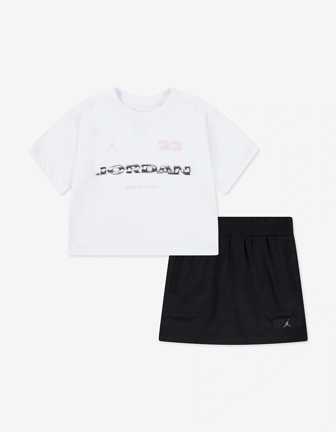 Girls Crafted Utility Skort Set in Black, 5 of 4