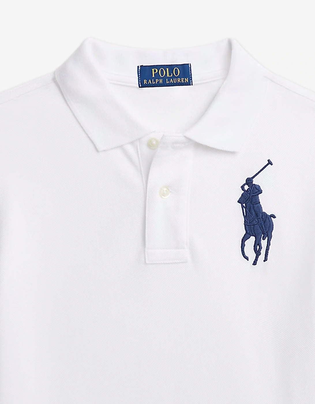 Boys Slim Fit Polo Shirt in White