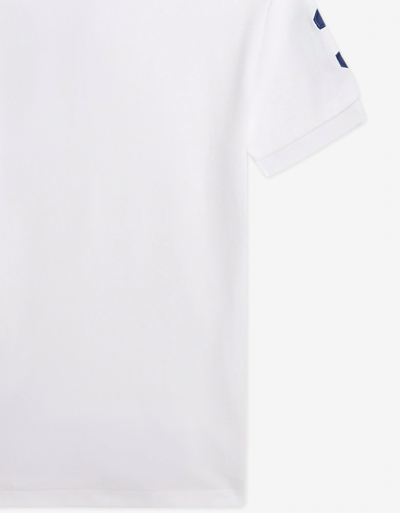 Boys Slim Fit Polo Shirt in White