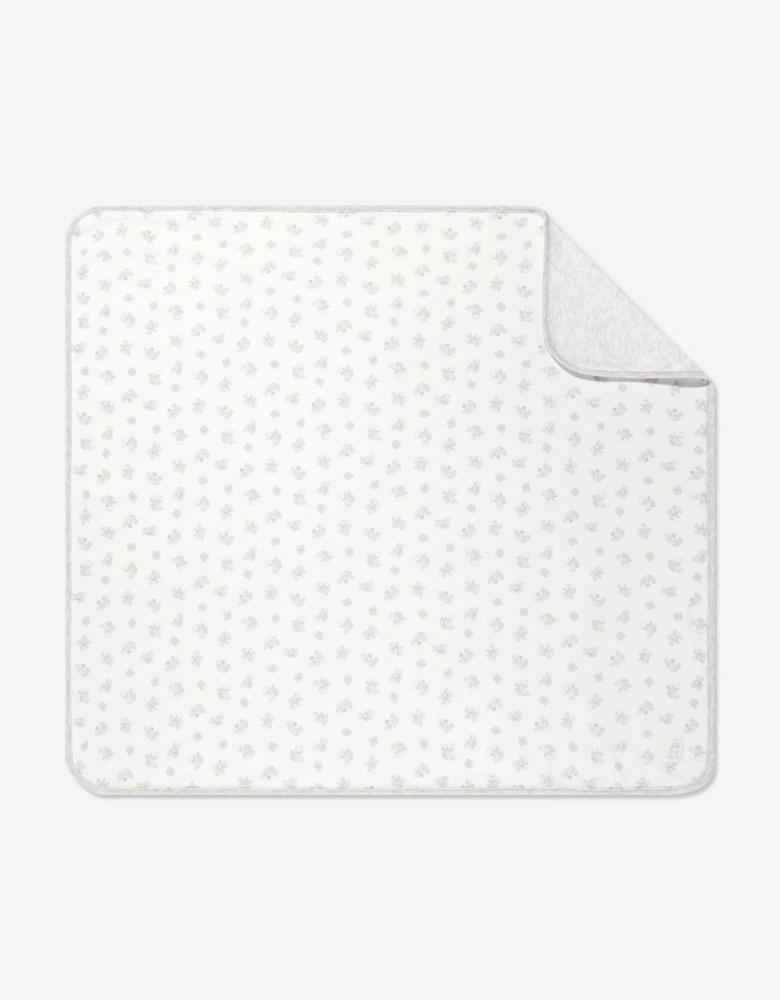 Baby Boys Cotton Interlock Blanket in White (80cm)
