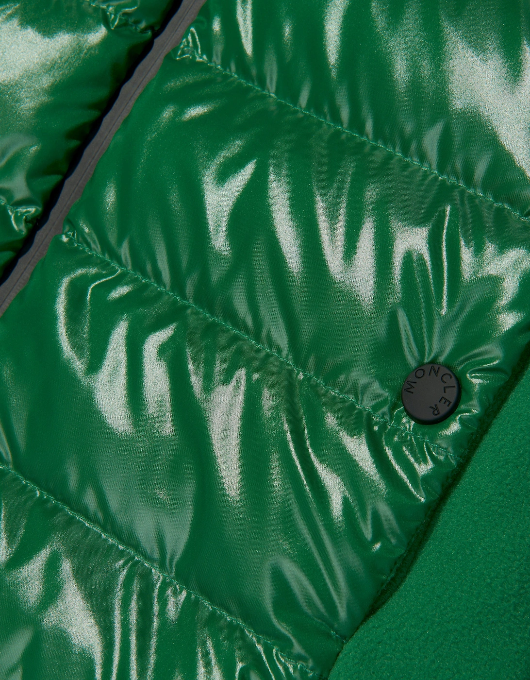 Enfant Grenoble Kids Down Padded Zip Up Cardigan in Green