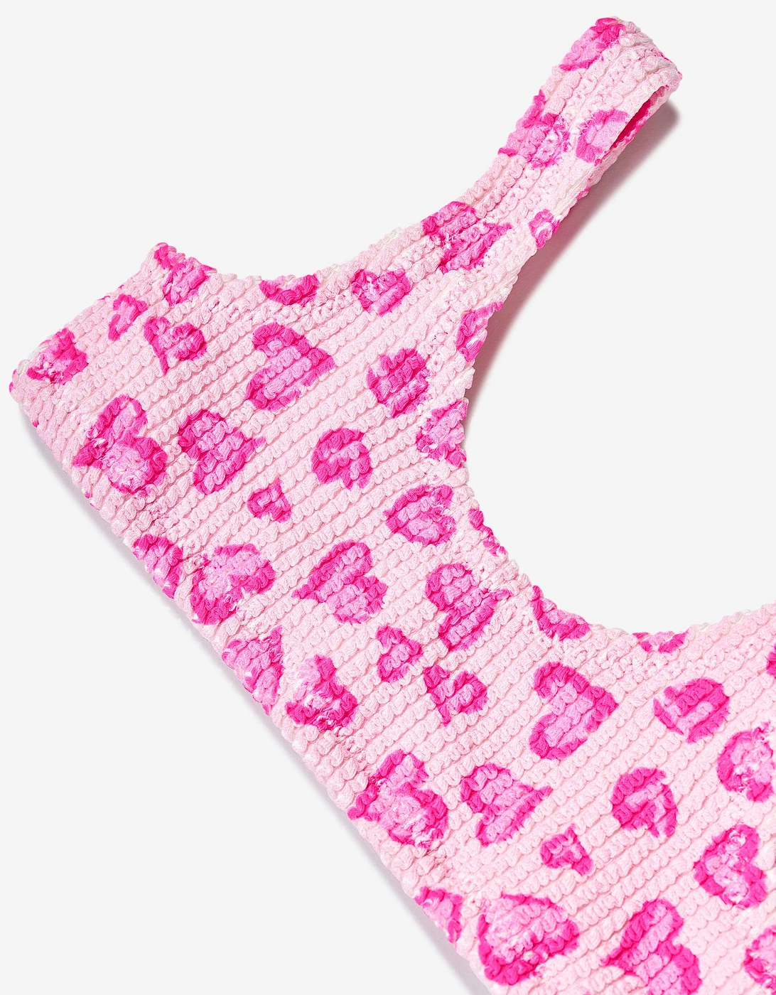 Girls Crinkle Amour Bralette Bikini in Pink