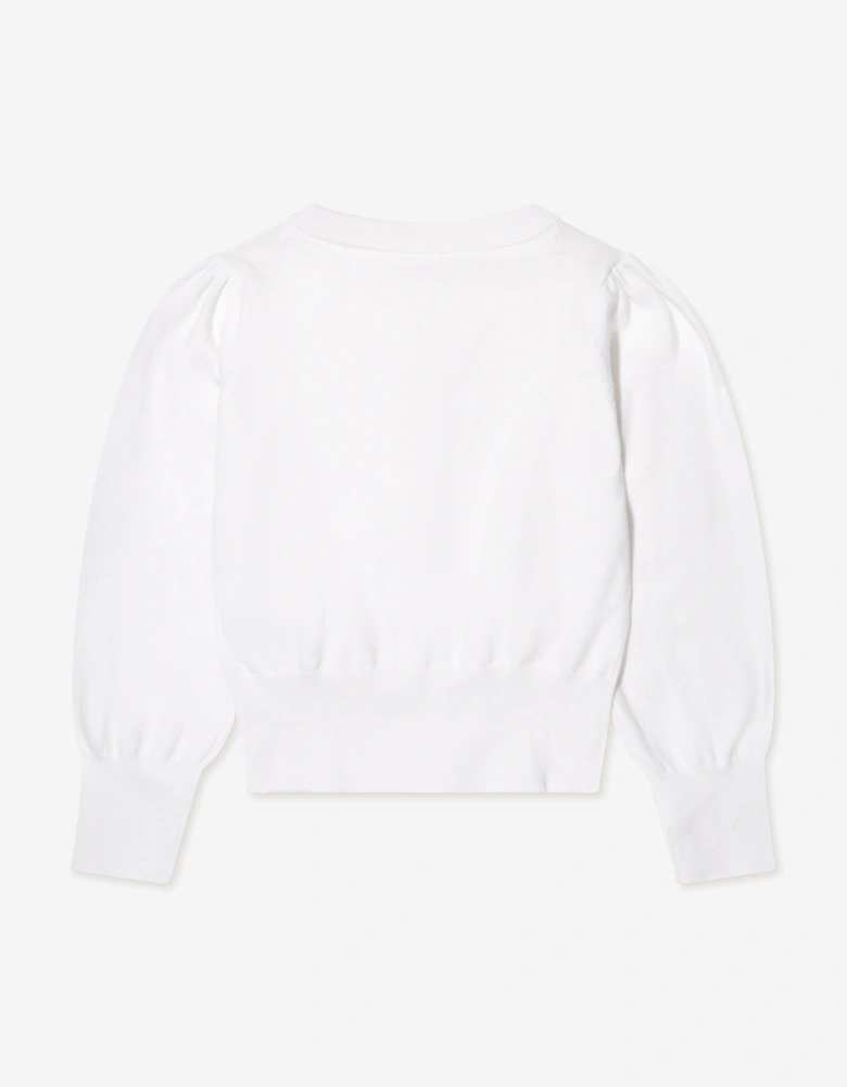 Angels Face Girls Nicolette Cardigan in White