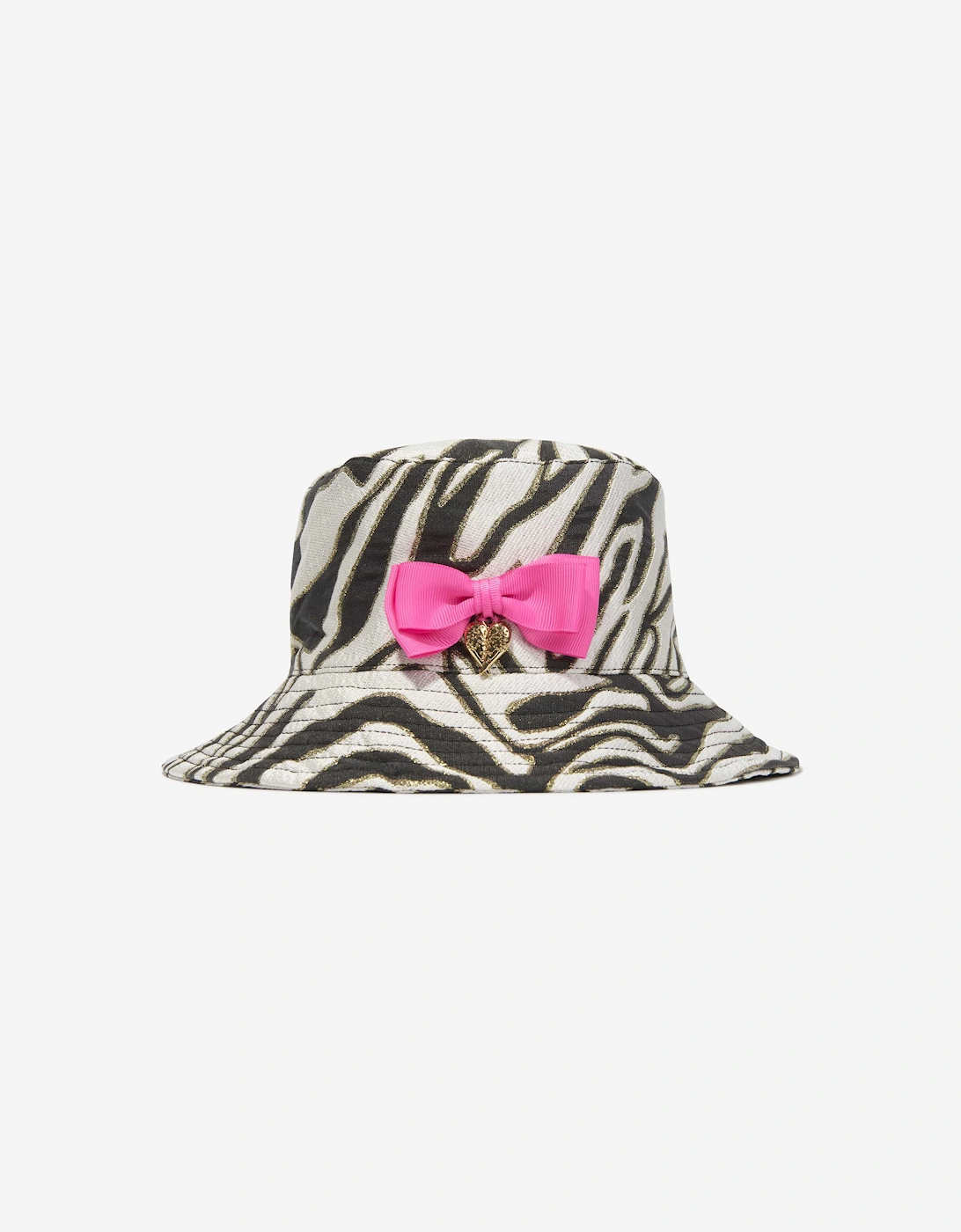 Angels Face Girls Sophie Zebra Bucket Hat in White, 6 of 5