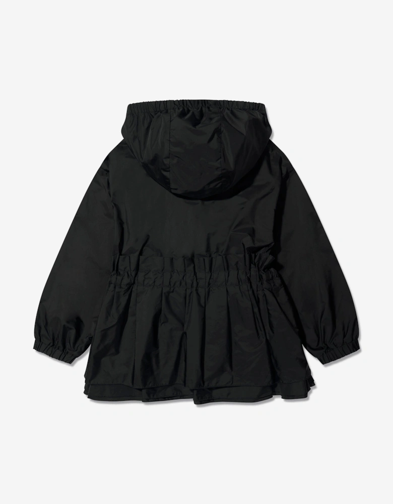 Enfant Girls Wete Short Parka in Black