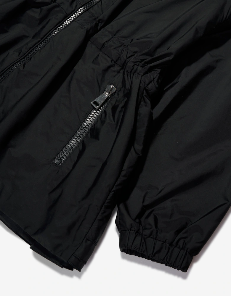 Enfant Girls Wete Short Parka in Black