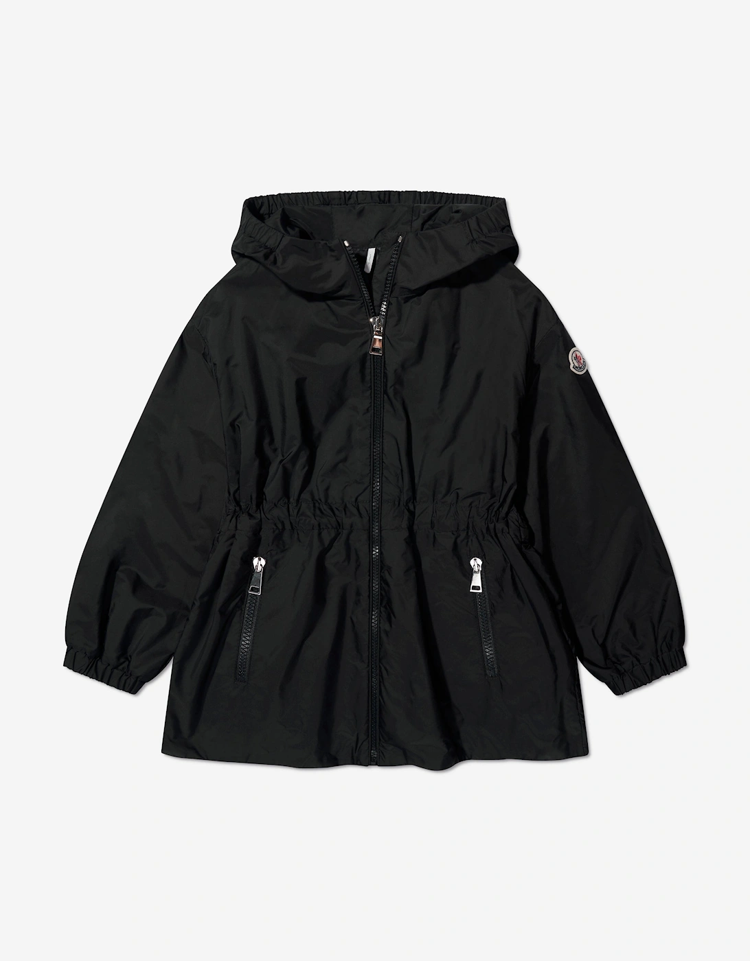Enfant Girls Wete Short Parka in Black