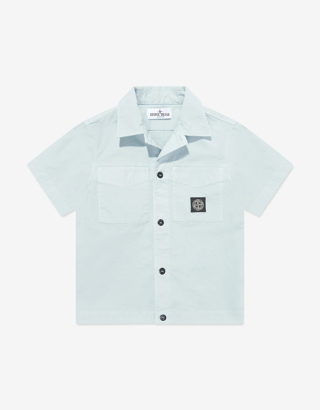 Boys Logo Pocket Shirt in Blue, 5 of 4