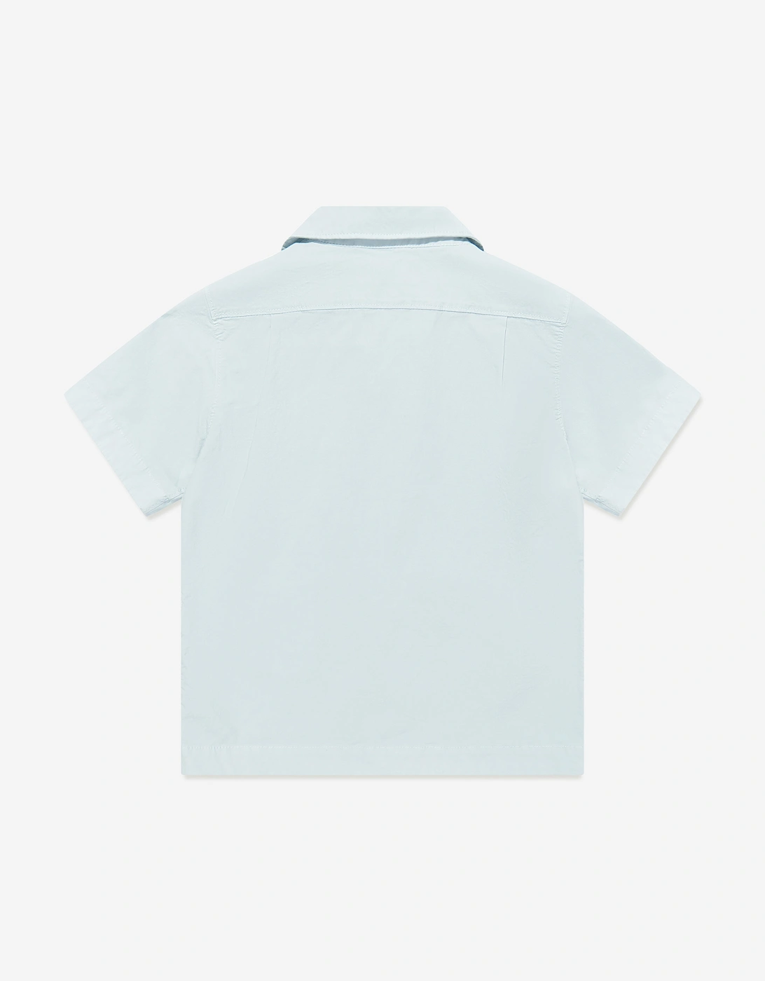Boys Logo Pocket Shirt in Blue