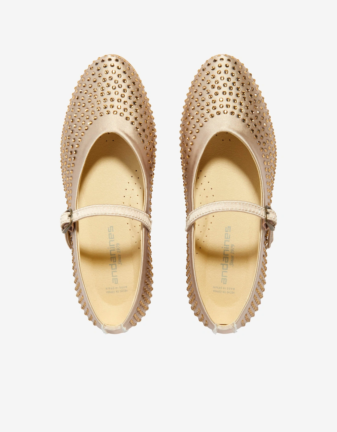 Girls Diamante Shoes in Gold