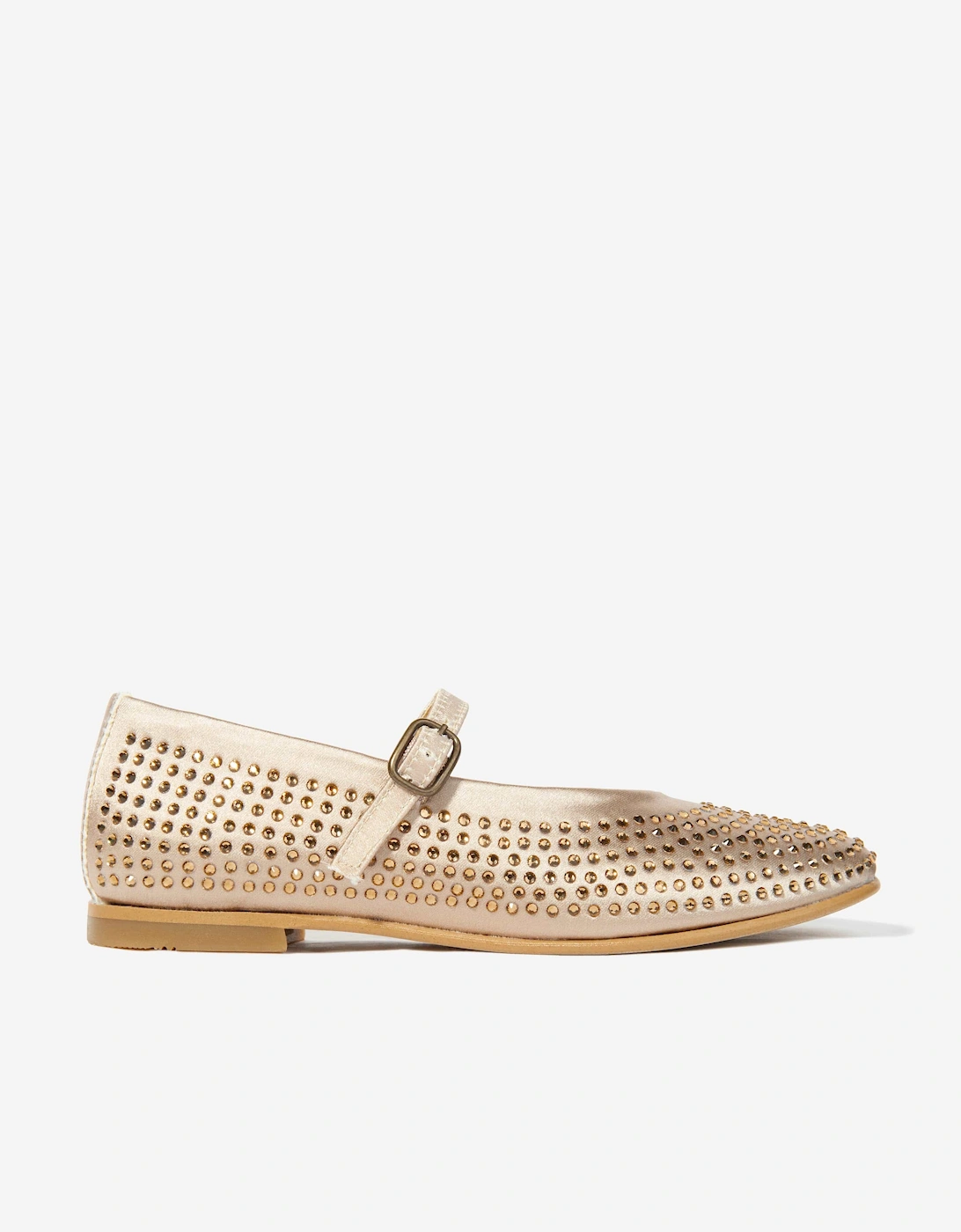 Girls Diamante Shoes in Gold, 5 of 4
