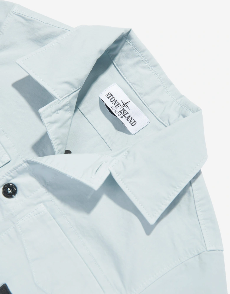 Boys Logo Pocket Shirt in Blue