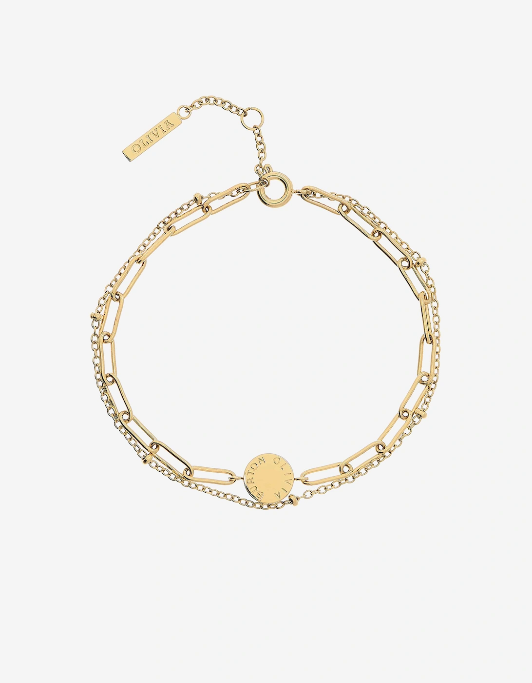 Girl's Olivia Burton Illusion Stacking Bracelet in Gold (165mm) - Size: ONE size,