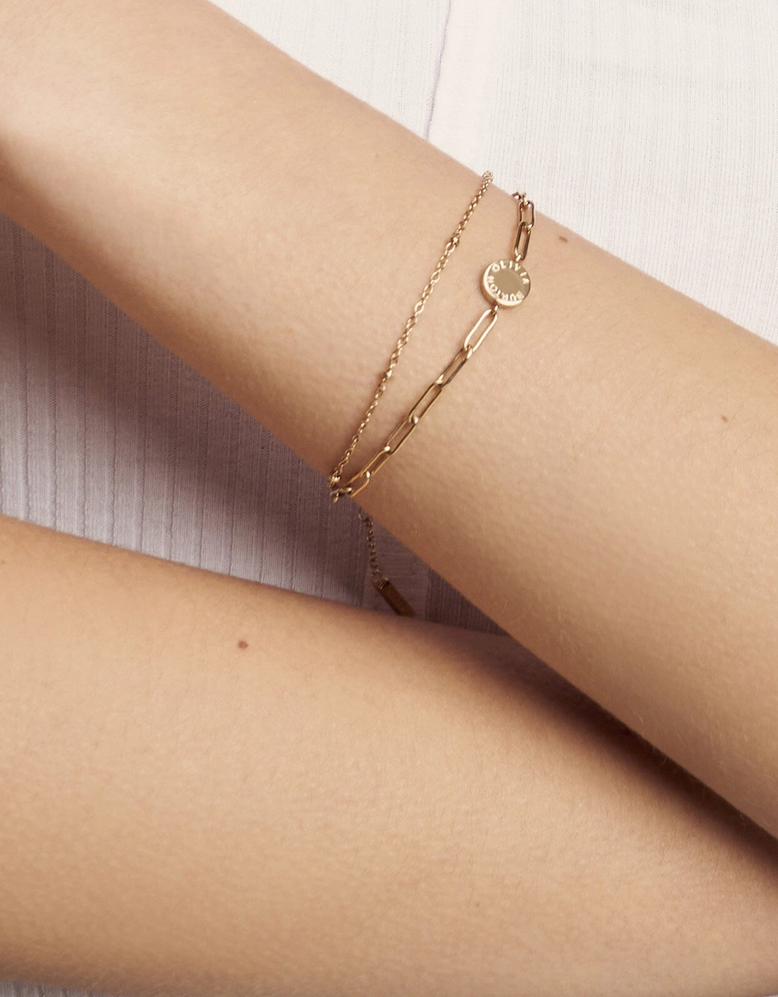 Illusion Stacking Bracelet in Gold (165mm)