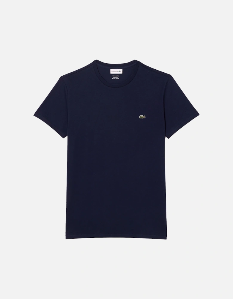 Midnight Blue Pima Cotton Crew Neck T-Shirt