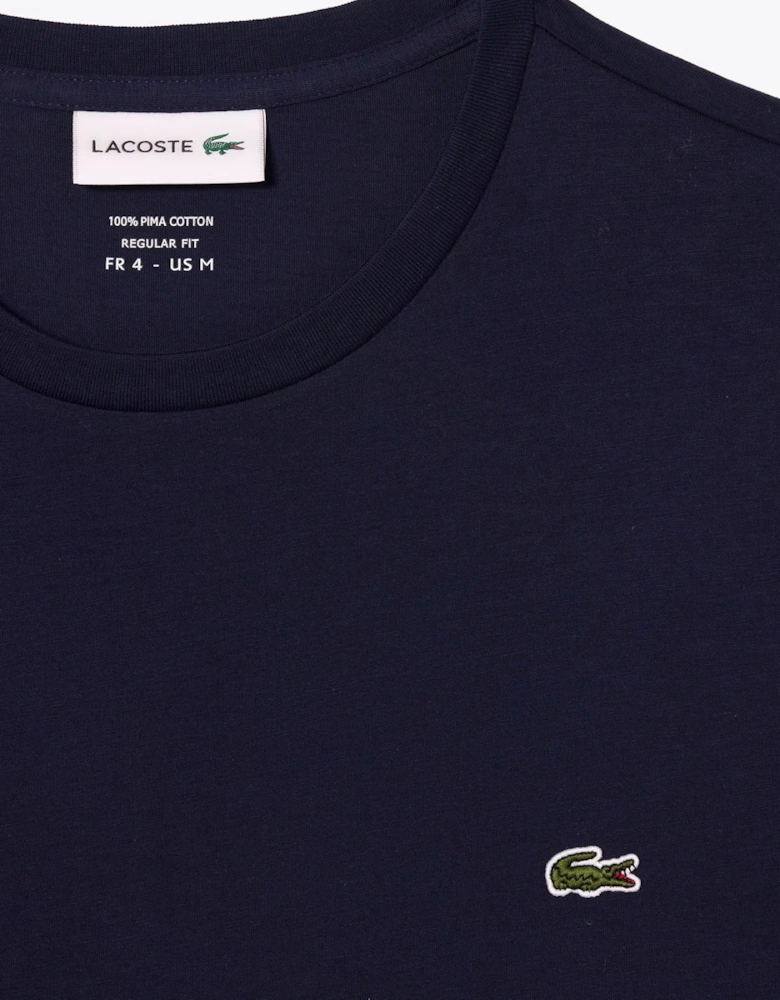 Midnight Blue Pima Cotton Crew Neck T-Shirt