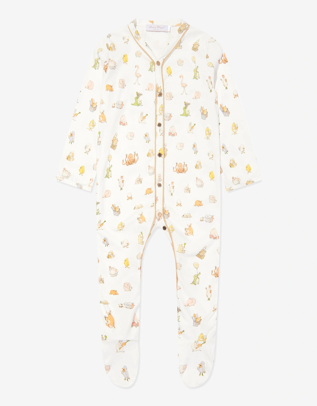Baby Choux Classic Playsuit in White, 5 of 4