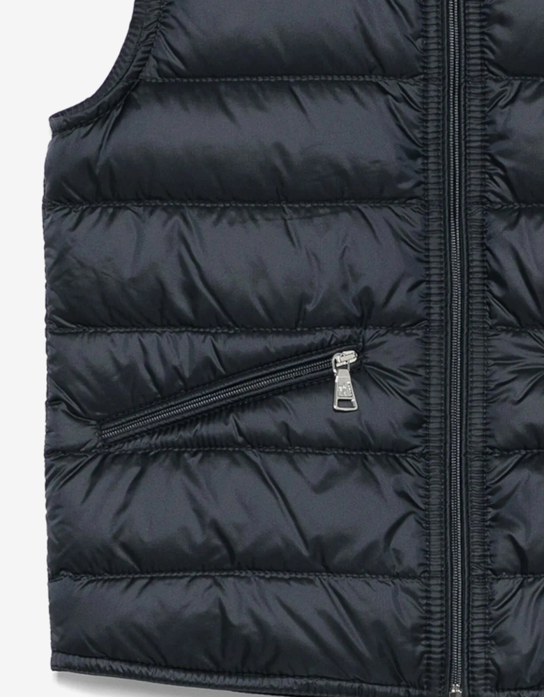 Boys Down Padded Gui Gilet in Navy