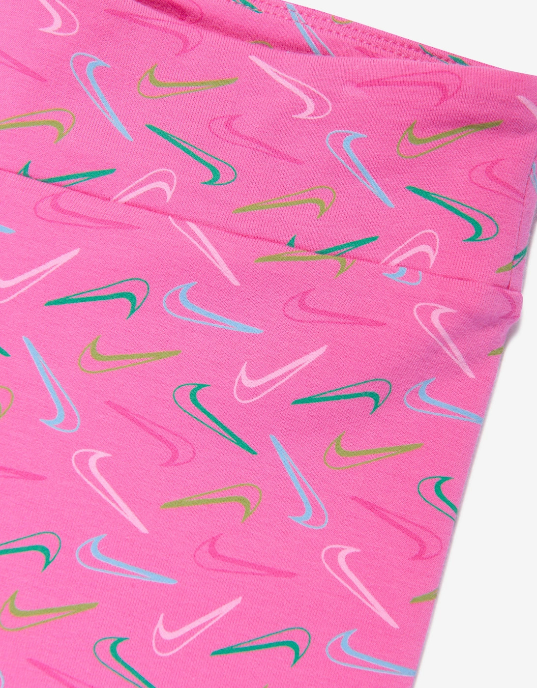 Girls Swoosh Logo Leggings in Pink