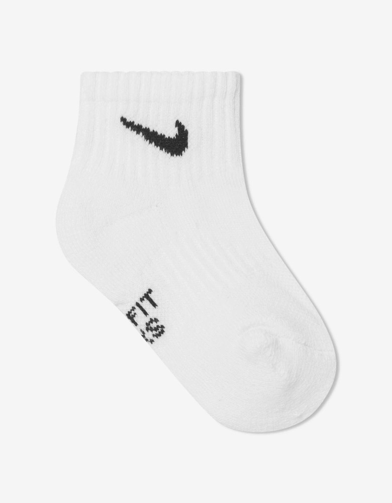 Kids Performance Socks Set in White