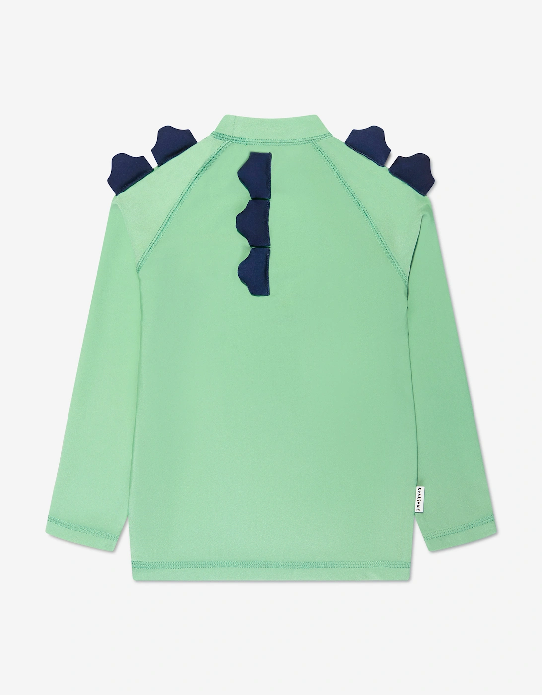 Boys Spike The Dinosaur Sun Protective Rash Vest in Green (UPF50+)