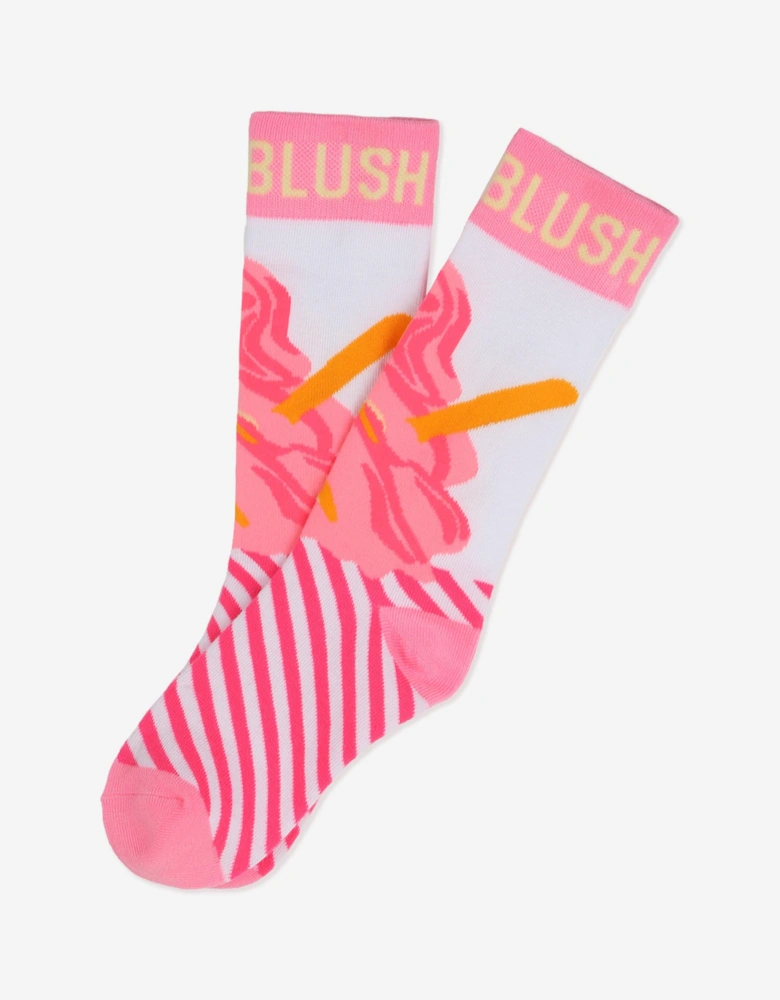 Billieblush Girls Ice Cream Socks in Pink
