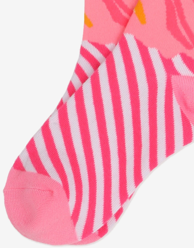 Billieblush Girls Ice Cream Socks in Pink