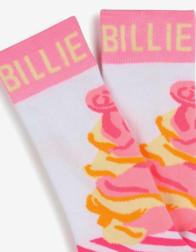 Billieblush Girls Ice Cream Socks in Pink
