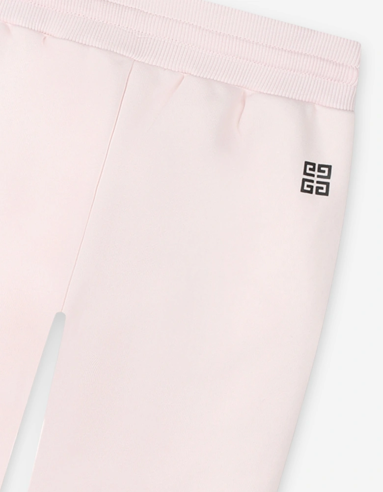 Girls Logo Print Joggers in Pink