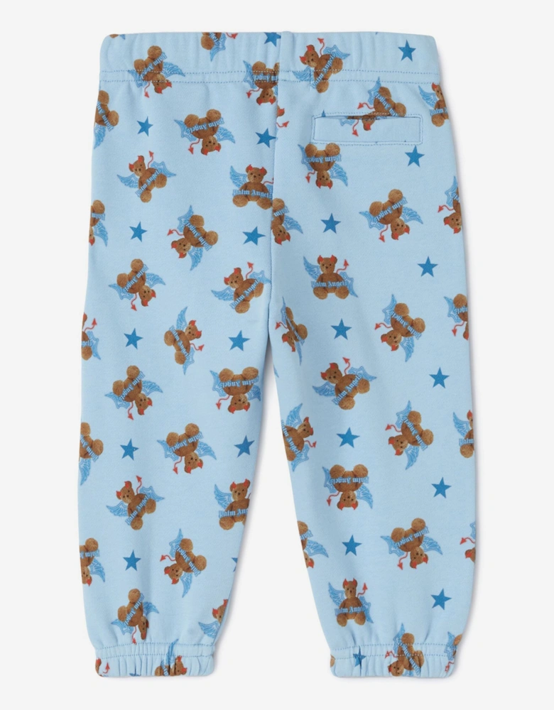 Baby Boys AOP Bear Devil Joggers in Blue
