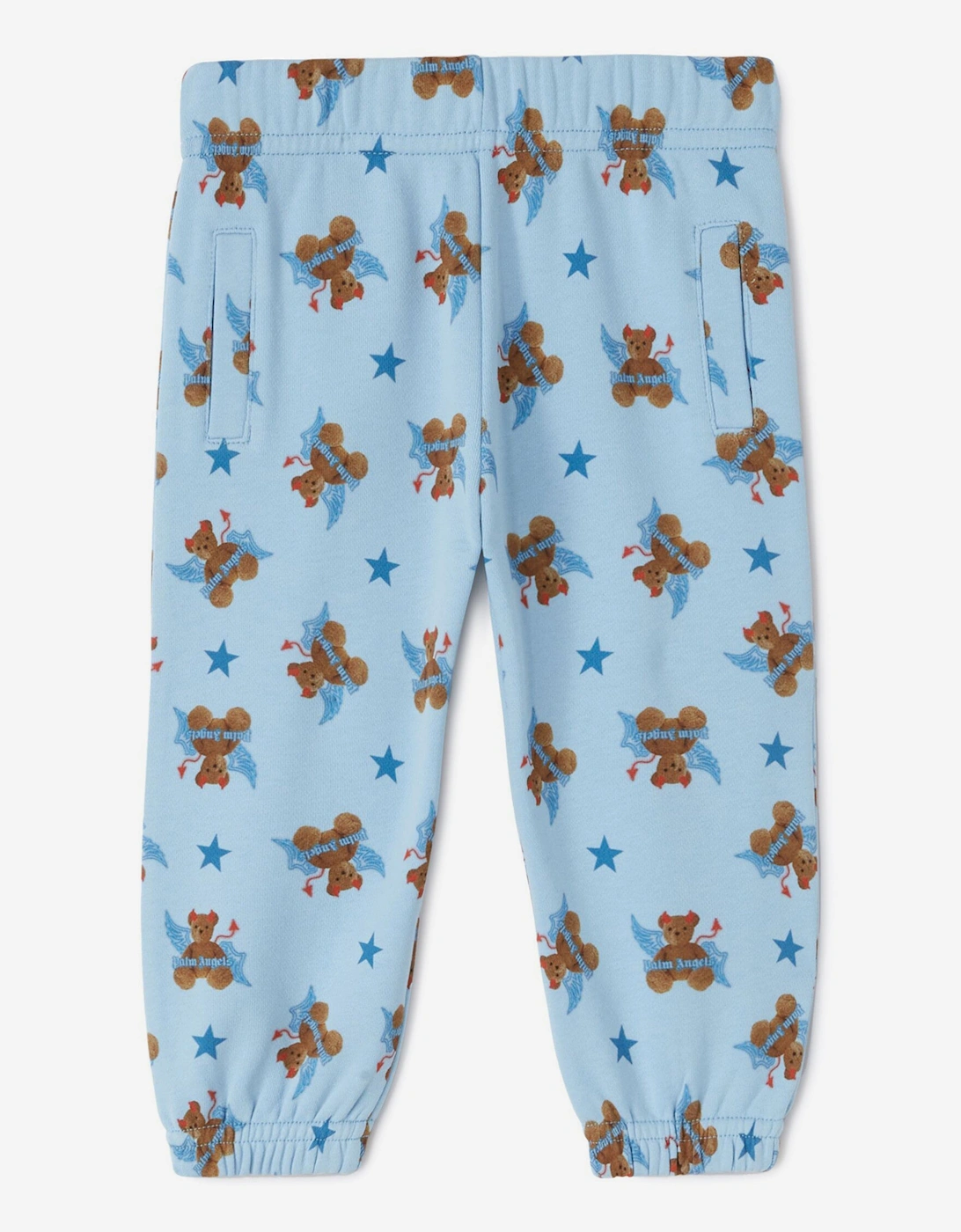 Baby Boys AOP Bear Devil Joggers in Blue, 5 of 4