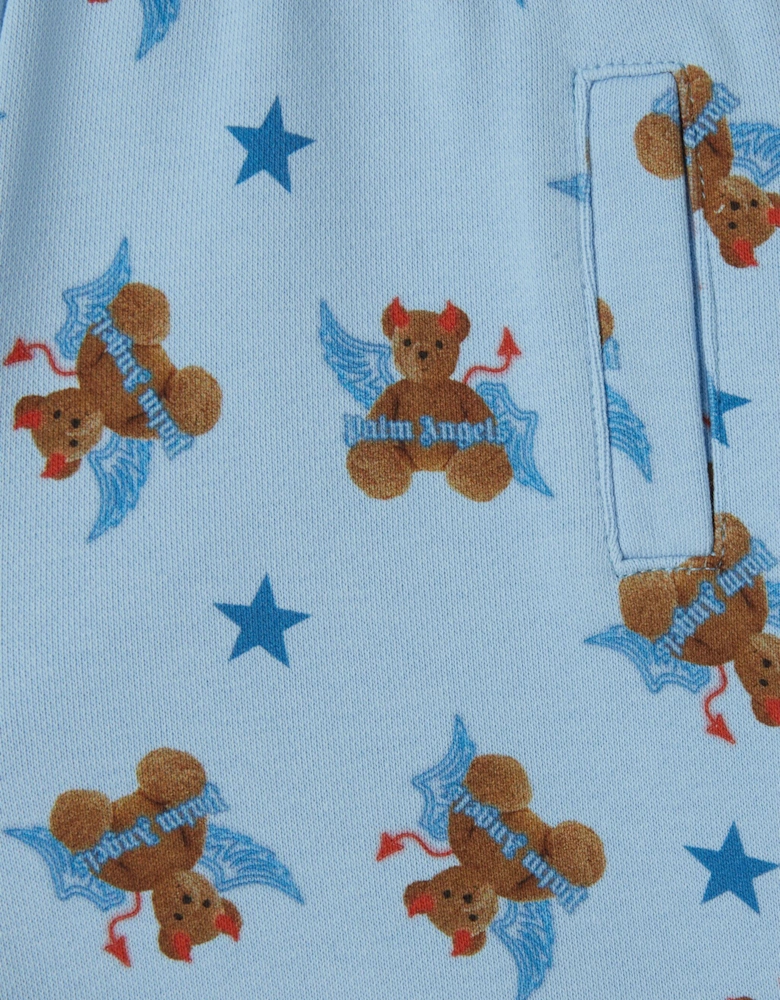 Baby Boys AOP Bear Devil Joggers in Blue
