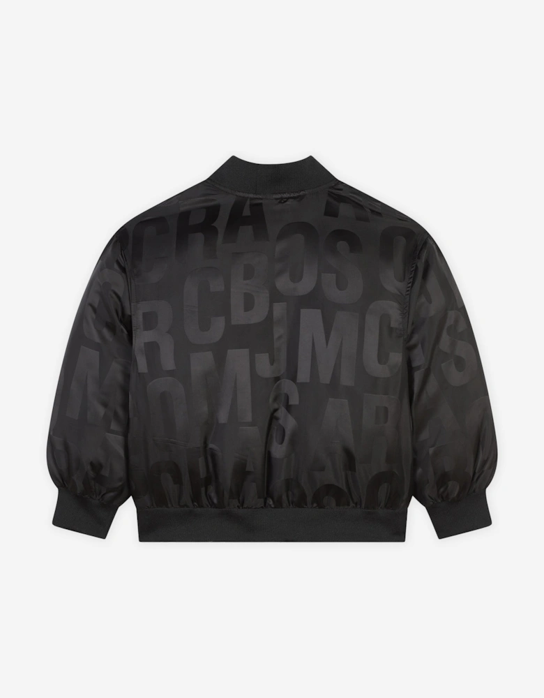 Kids Logo Bomber Jacket in Black