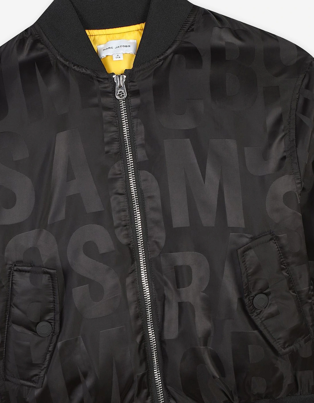 Kids Logo Bomber Jacket in Black