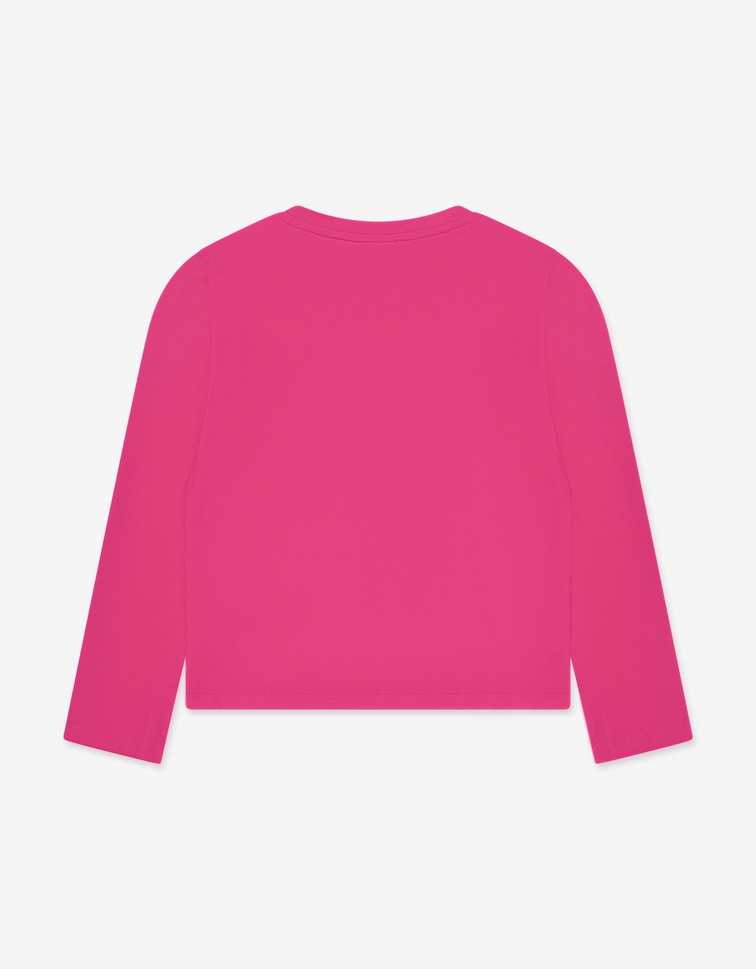 Girls Long Sleeve Logo T-Shirt in Pink