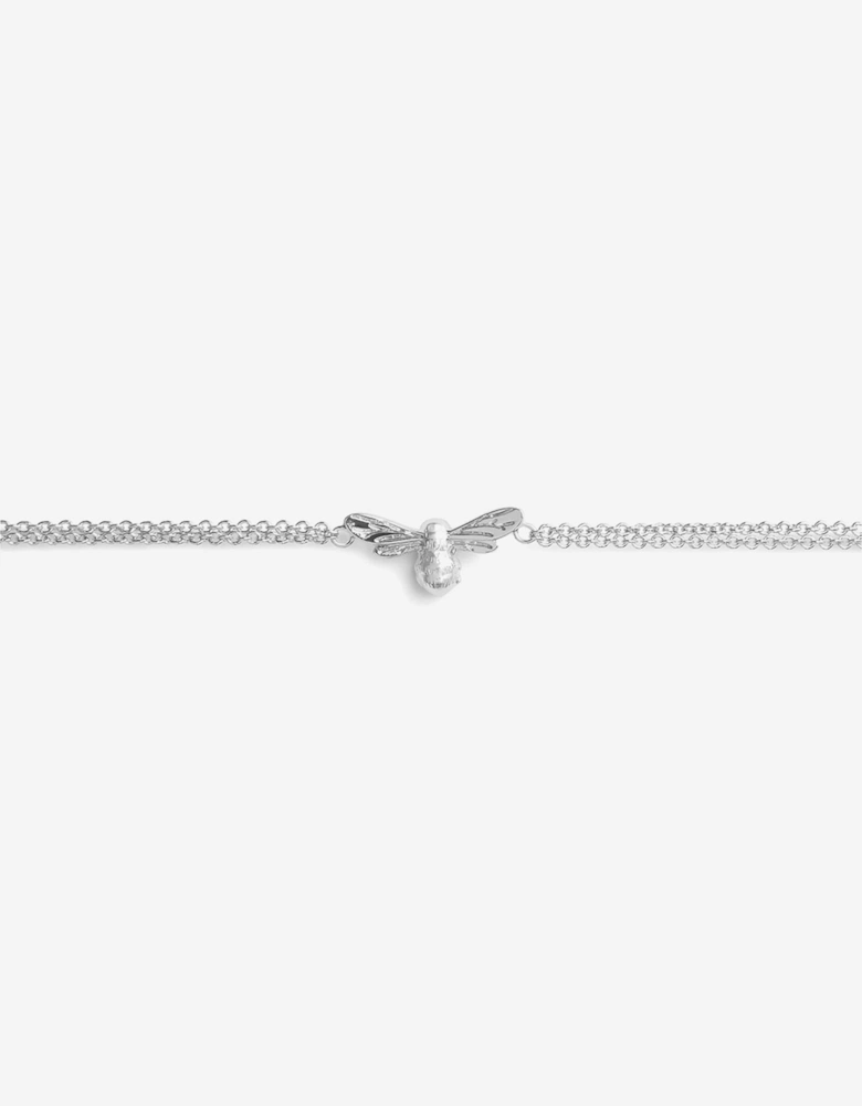 Lucky Bee Bracelet in Silver (20.7cm)