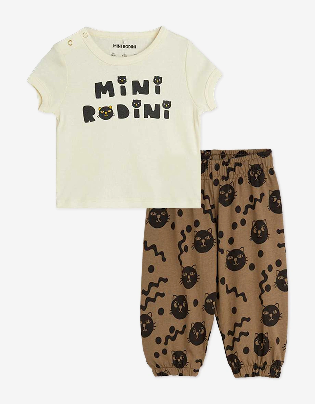 Baby Cats Trouser Set in Brown, 5 of 4